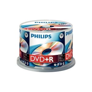Philips DVD+R   16X   4.7GB   Spindle   50-pack