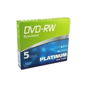 Platinum DVD-RW   4X   4,7GB   Jewel Case   5-pack