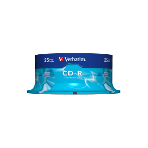Verbatim Extra Protection CD-R   52x   700MB   Spindle   25-pack