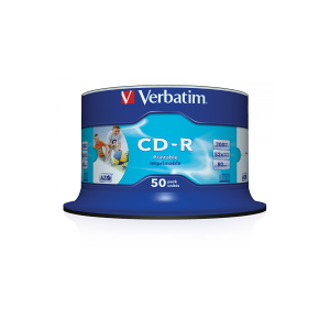 Verbatim Wide Print CD-R   52X   700MB   Spindle   50-pack