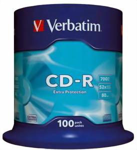 Verbatim CD-R Verbatim Cakebox, 700Mb, 100/fp