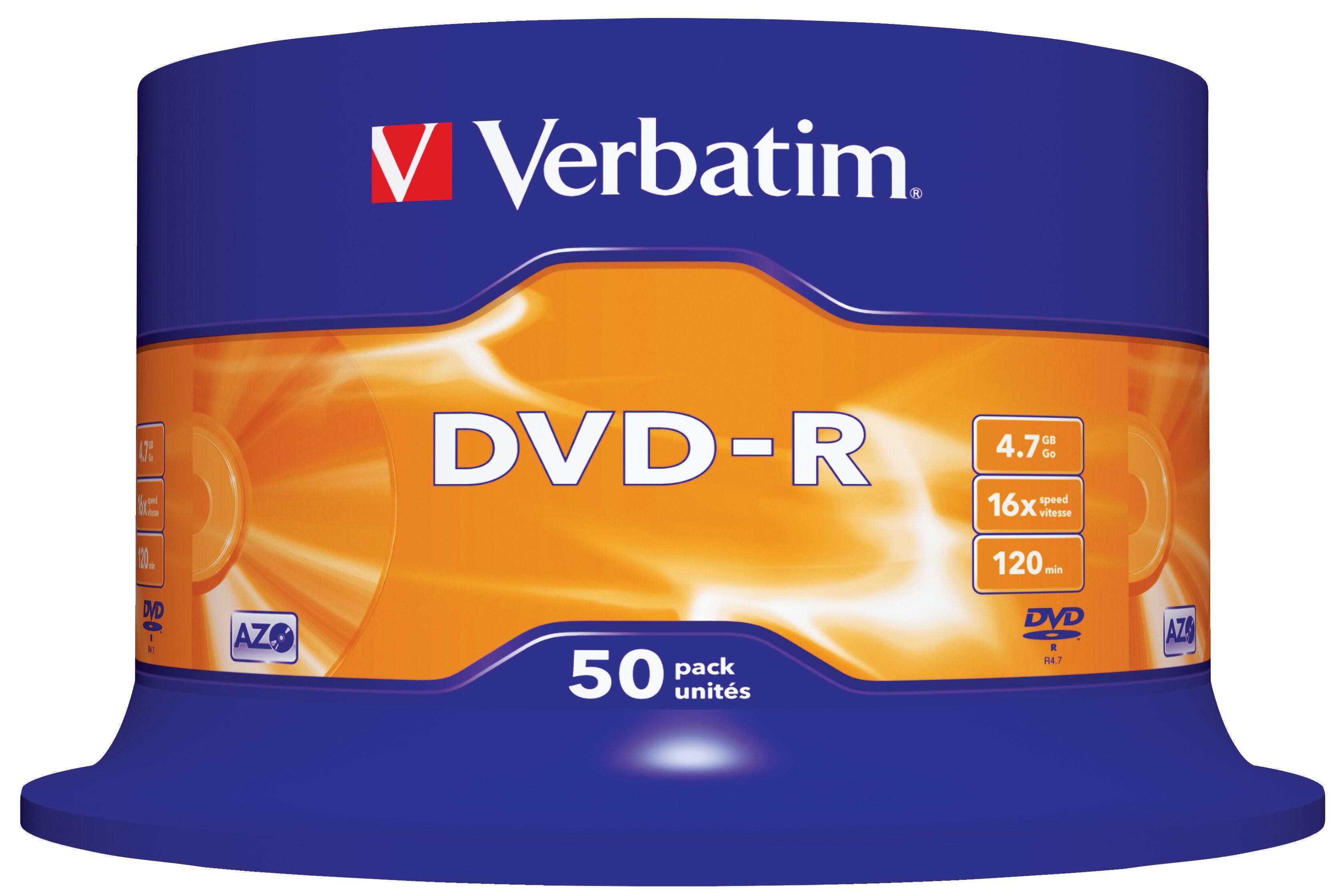 Verbatim DVD-R Verbatim Cakebox, 4,7Gb, 50/fp
