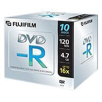 FJ0401 Fujifilm DVD-R Jewel Case 4,7 GB DVD-R (paket med 10)
