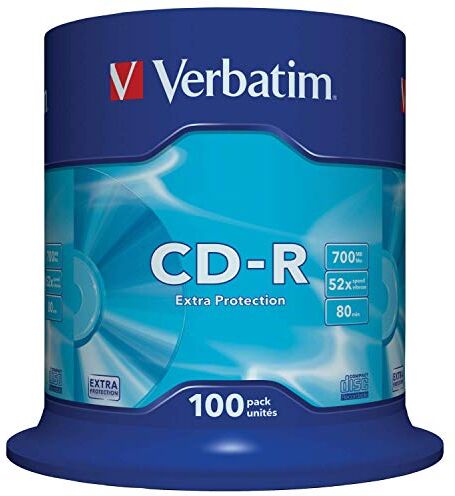 43411 Verbatim  CD-R Paket med 100, Vit