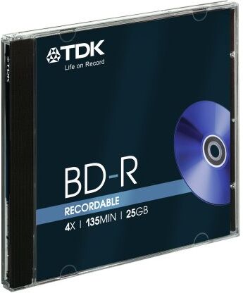 4902030780074 TDK BD-R 4 x 25 GB Blu-ray Disc J/C (T78007)