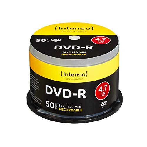 4111155 Intenso DVD+R 16 x Speed 50 spindel DVD-ämnen