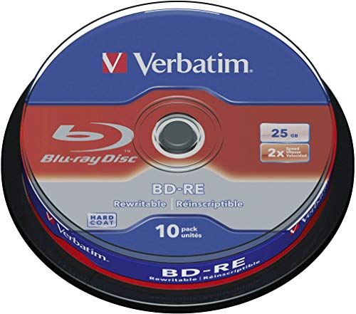 43694 Verbatim  BD-RE Skivor, 25 GB, Paket med 10