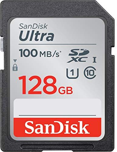 SDSDUNR-128G-GN6IN SanDisk Ultra SD Kort, Svart, 128 GB