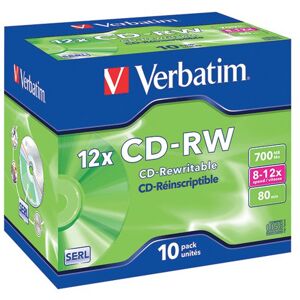 Verbatim CD-RW 8-12x Hi-Speed 700MB (Pack of 10) VM31480