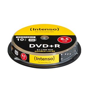 Intenso 4381142 DVD+R 8x Duel Layer Printable 10 Pack Cakebox