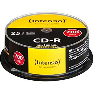 Intenso 1001124 CD-R 52x 25 Pack Cakebox