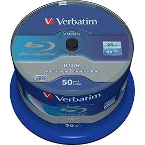 Verbatim DVD-R Discs 25 Spindle Pack, Bulk Pack 25 x DVD-R Blank Discs with  AZO Protection Against UV, 16x Speed, 4.7 GB