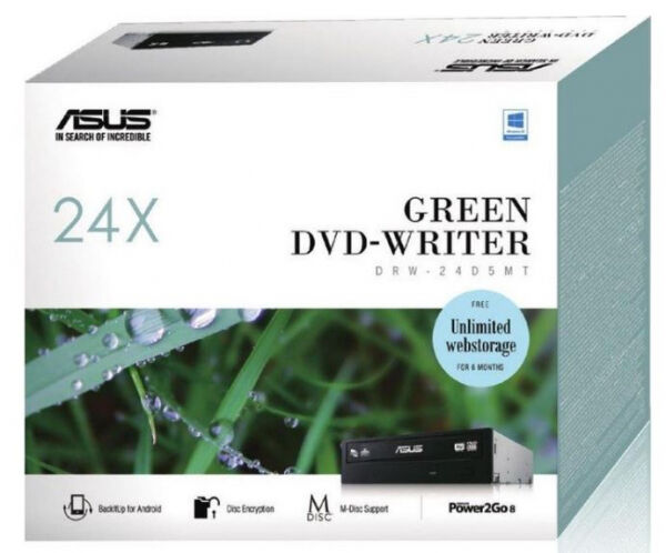 Asus DRW-24D5MT - 24x DVD-Brenner Black - Retail
