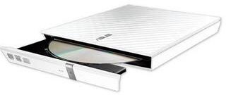 Asus Drive Óptica Dvd±r/rw Externo Slim (branco) - Asus Sdrw-08d2s-u Lite