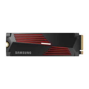 Samsung 990 PRO Heatsink NVMe M.2 SSD mit Kühlkörper, 4 TB, PCIe 4.0, 7.450 MB/s Lesen, 6.900 MB/s Schreiben, Interne SSD mit RGB für PC-/Konsolen-Gaming und Videobearbeitung, MZ-V9P4T0CW