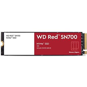 Western Digital WD Red SN700 NVMe SSD 500 GB (SSD für NAS-Geräte, 24/7‐NAS‐Workloads, Dauerhaltbarkeit von bis zu 1.000 TBW, Kompatibilität mit vielen NAS-Systemen)