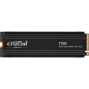 Crucial T700 1TB SSD PCIe Gen5 NVMe M.2 Interne SSD mit Premium-Kühlkörper, bis zu 11.700MB/s, Microsoft DirectStorage, PCIe 4.0 abwärtskompatibel, Solid State Drive CT1000T700SSD5