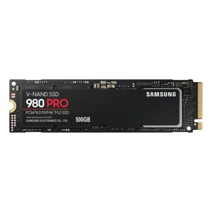 Samsung 980 PRO NVMe M.2 SSD, 500 GB, PCIe 4.0, 6.900 MB/s Lesen, 5.000 MB/s Schreiben, Interne SSD für Gaming und Videobearbeitung, MZ-V8P500BW