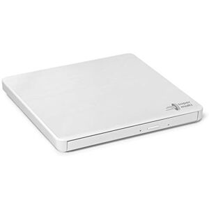 Hitachi GP60 External DVD Drive, Slim Portable DVD Burner/Writer/Player for Laptop, Windows and Mac OS Compatible, USB 2.0, 8x Read/Write Speed White