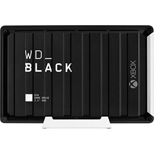 WD_BLACK D10 Game Drive for Xbox externe Festplatte 12 TB (Übertragungsgeschwindigkeit bis zu 250 MB/s, 1 Monat Xbox Game Pass Ultimate, 7200 U/min und aktive Kühlung) Schwarz