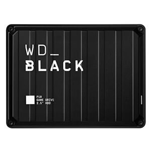 WD_BLACK P10 Game Drive 4 TB externe Festplatte (mobile und robuste High-Perfomance-Festplatte, für Konsole und PC, bis zu 125 Spiele speichern) Schwarz