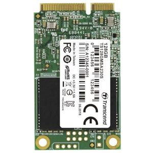 Transcend Highspeed 128GB interne mSATA SSD SATA III (6Gb/s), zum Aufrüsten von Ultrabooks, Tablets oder Slim Servern, schnelle Übertragung TS128GMSA230S