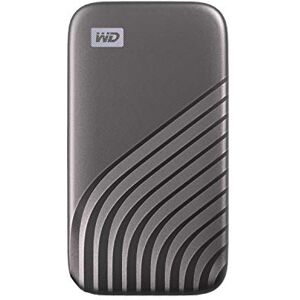 Western Digital WD My Passport SSD 1 TB mobiler SSD Speicher (NVMe-Technologie, USB-C und USB 3.2 Gen-2 kompatibel, Lesen 1050 MB/s, Schreiben 1000 MB/s) Space-Grau