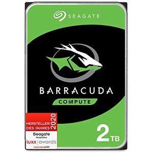 Seagate Barracuda 2TB interne Festplatte HDD, 3.5 Zoll, 7200 U/Min, 256 MB Cache, SATA 6GB/s, silber, FFP, Modellnr.: ST2000DMZ08