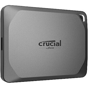 Crucial X9 Pro 1TB Externe SSD Festplatte, bis zu 1050MB/s Lesen/Schreiben, Wasser- und Staubgeschützt (IP55), USB-C 3.2 Portable SSD CT1000X9PROSSD902