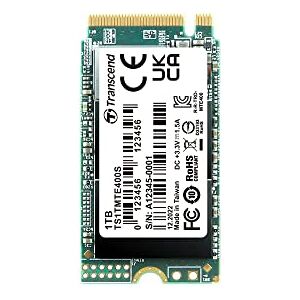 Transcend MTE400S 1 TB NVMe PCIe Gen3 x4 M.2 2242 Internal Solid State Drive (SSD) 3D TLC NAND (TS1TMTE400S)