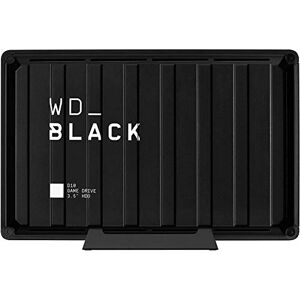 WD_BLACK D10 Game Drive externe Festplatte 8 TB (Übertragungsgeschwindigkeit bis zu 250 MB/s, 7200 U/min und aktive Kühlung, USB Typ-A zum Laden von Gaming-Ausrüstung) Schwarz