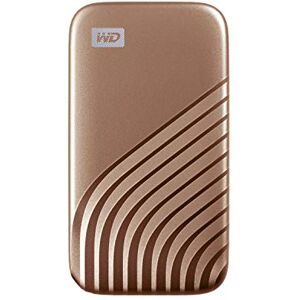 WD My Passport SSD 1 TB mobiler SSD Speicher (NVMe-Technologie, USB-C und USB 3.2 Gen-2 kompatibel, Lesen 1050 MB/s, Schreiben 1000 MB/s) Rose Gold