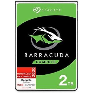 Seagate Barracuda 2TB interne Festplatte HDD, 2.5 Zoll, 5400 U/Min, 128 MB Cache, SATA 6GB/s, silber, FFP, Modellnr.: ST2000LMZ15