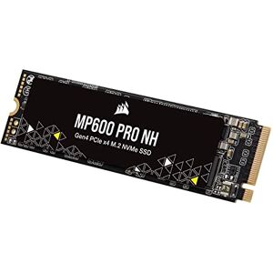 Corsair MP600 PRO NH 8 TB PCIe Gen4 x4 NVMe M.2-SSD – Hochdichter TLC NAND – M.2 2280-Formfaktor – Kompatibel mit DirectStorage – Bis zu 7.000 MB/s – Ohne Kühlkörper – Schwarz