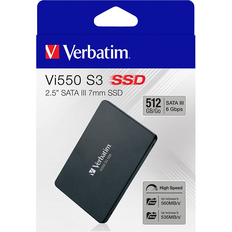 Verbatim Vi550 S3 SSD, 512 GB, 2.5