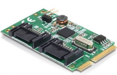 DeLock 95233 - MiniPCIe I/O PCIe full size 2 x SATA 6 Gb/s