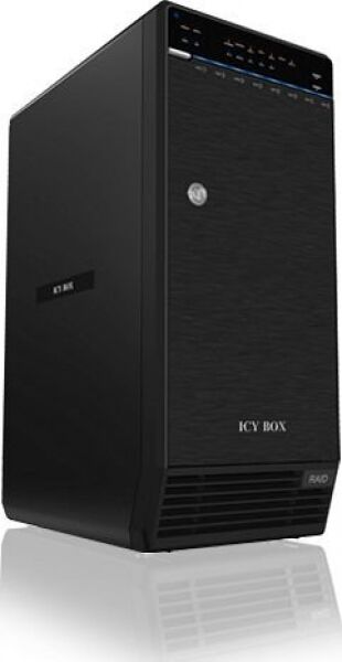 Icy Box IB-RD3680SU3 - 8 x 3.5 Zoll HD Alu-Gehäuse Schwarz - USB3 / eSATA