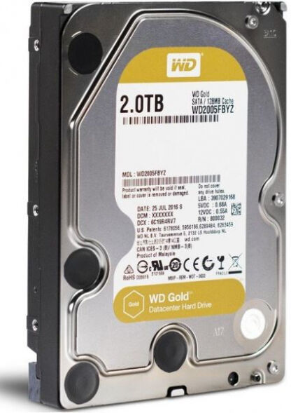 Western Digital Gold (WD2005FBYZ) - 3.5 Zoll SATA3 - 2TB