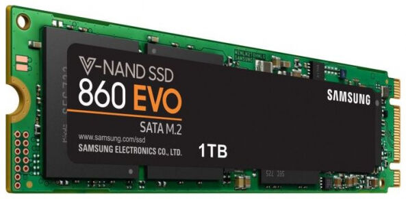 Samsung 860 EVO ssD (MZ-N6E1T0BW) - M.2 2280 SATA3 - 1TB