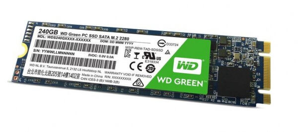 Western Digital Green ssD (WDS240G2G0B) - M.2 2280 SATA3 - 240GB