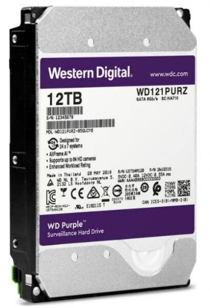 Western Digital Purple (WD121PURZ) - 3.5 Zoll SATA3 - 12TB