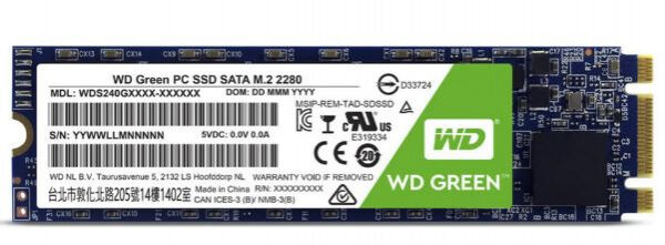 Western Digital Green ssD (WDS480G2G0A) - M.2 2280 SATA3 - 480GB