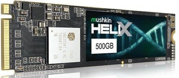 Mushkin Helix-L ssD (MKNssDHL500GB-D8) - M.2 2280 PCIe 3.0 x4 NVMe 1.3 - 500GB