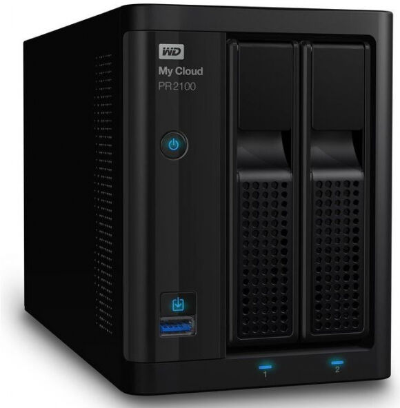 Western Digital MyCloud PR2100 (WDBBCL0200JBK-EESN) - 2-bay - 2 x 10TB - 2 x GLAN