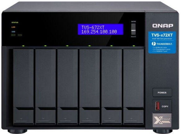 QNAP NAS TVS-672XT-i3-8G (6 Bay)