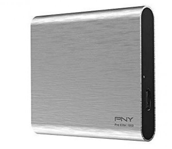 PNY Pro Elite Portable SSD (PSD0CS2060S-250-RB) - ext. SSD Silber - 250GB - USB-C 3.1