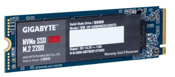Gigabyte SSD (GP-GSM2NE3512GNTD) - M.2 2280 PCIe 3.0 x4 NVMe - 512GB
