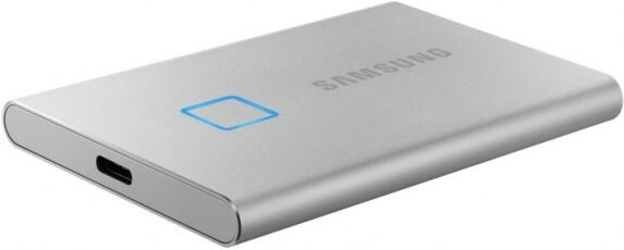 Samsung Portable SSD T7 Touch (MU-PC2T0S/WW) - ext. SSD Silber - 2TB - USB3.2 Gen2