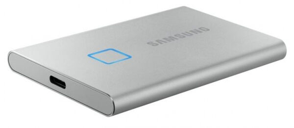 Samsung Portable SSD T7 Touch (MU-PC500S/WW) - ext. SSD Silber - 500GB - USB3.2 Gen2