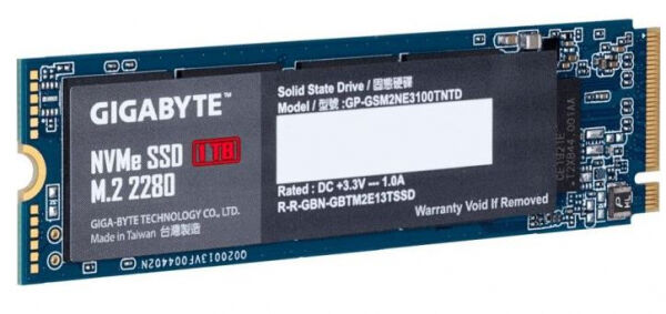 Gigabyte NVMe SSD (GP-GSM2NE3100TNTD) - M.2 2280 PCIe 3.0 x4 - 1TB